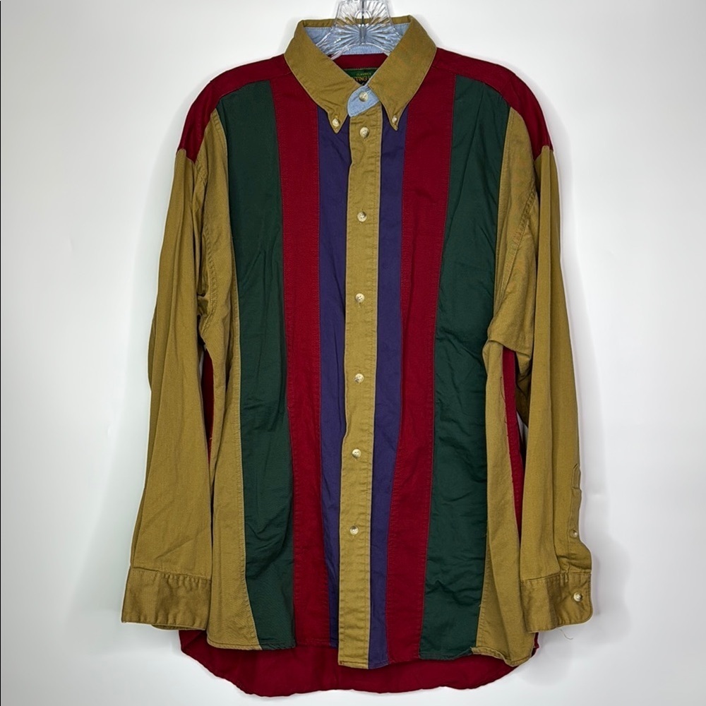Vintage Hunt Club Long Sleeve Button Down Shirt Medium